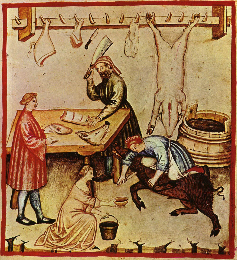 Mencas - Ilustraci&oacute;n medieval sobre la matanza